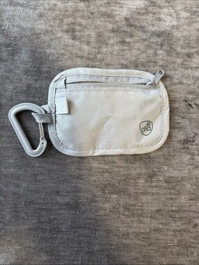 RFID Travel Key Pouch with Carabiner - Light Gray